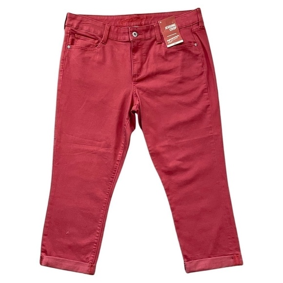 Arizona JEANS Victorian Red Cropped Jeggings Women’s Junior Size 13. Style#93677 - Picture 15 of 16